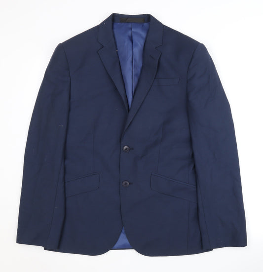 Mens UK Size 36 Marks and Spencer Regular Blue Suit Jacket