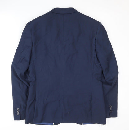 Mens UK Size 36 Marks and Spencer Regular Blue Suit Jacket