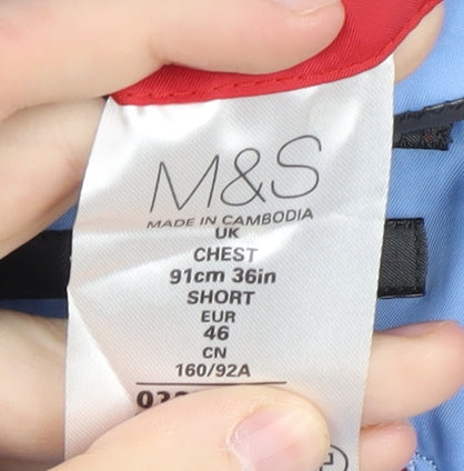 Mens UK Size 36 Marks and Spencer Regular Blue Suit Jacket