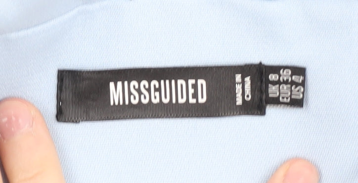 Missguided Women's Blue Blazer UK 8 Regular Fit