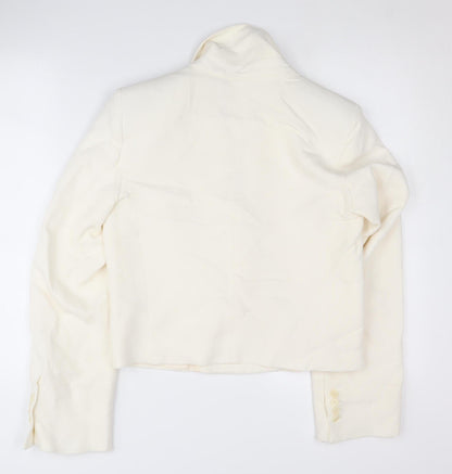 Zara Women’s Ivory Double-Breasted Blazer XS
