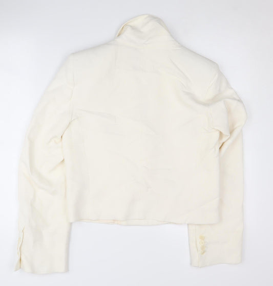 Zara Women’s Ivory Double-Breasted Blazer XS