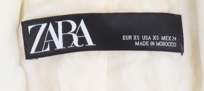 Zara Women’s Ivory Double-Breasted Blazer XS