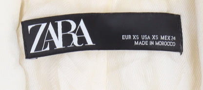 Zara Women’s Ivory Double-Breasted Blazer XS