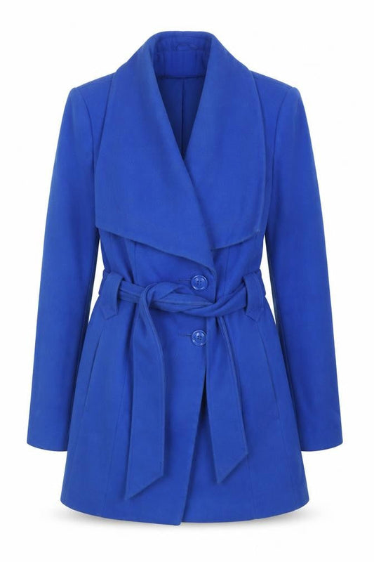 Womens UK Size 12 The Collection Blue Trench Coat
