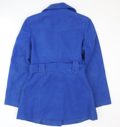 Womens UK Size 12 The Collection Blue Trench Coat