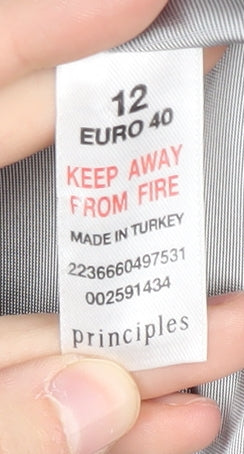 Principles Women's Grey Blazer - Size 12, Business Ready