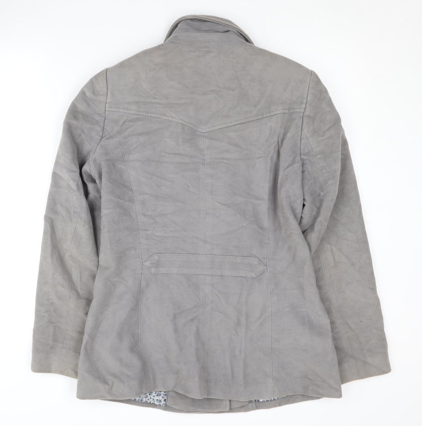 Womens UK Size 12 Per Una Grey Military Jacket