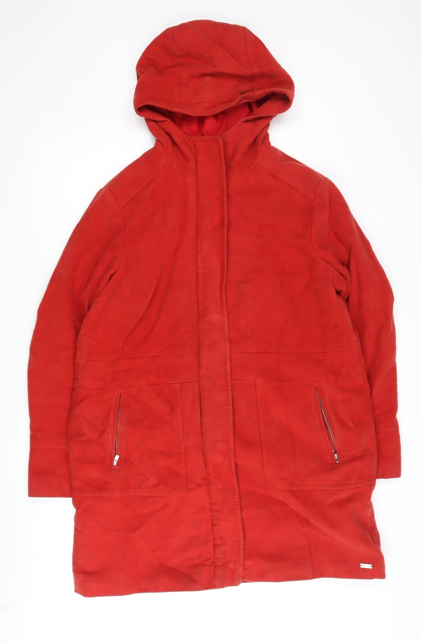 Womens UK Size 16 White Stuff Red Parka Coat