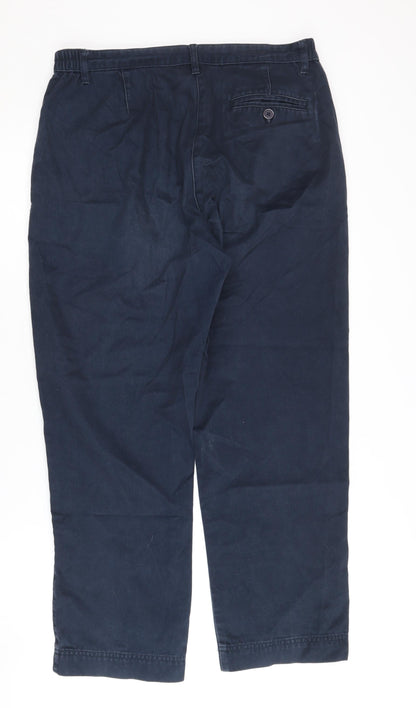 Hawkshead Women's Blue Chino Trousers, Size 14 Slim