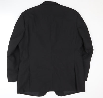 Mens UK Size 46 BHS Regular Black Suit Jacket