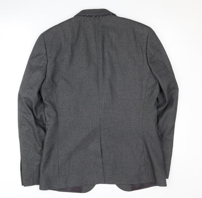 Mens UK Size 38 Ventuno 21 Regular Grey Suit Jacket