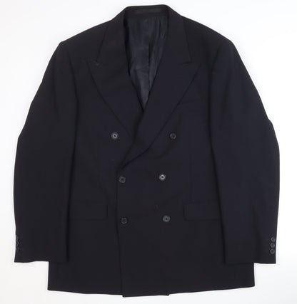 Mens UK Size 42 Marks and Spencer Regular Blue Suit Jacket