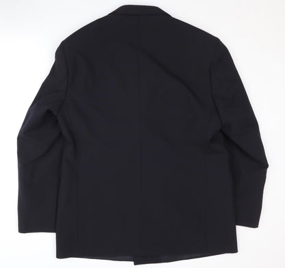 Mens UK Size 42 Marks and Spencer Regular Blue Suit Jacket