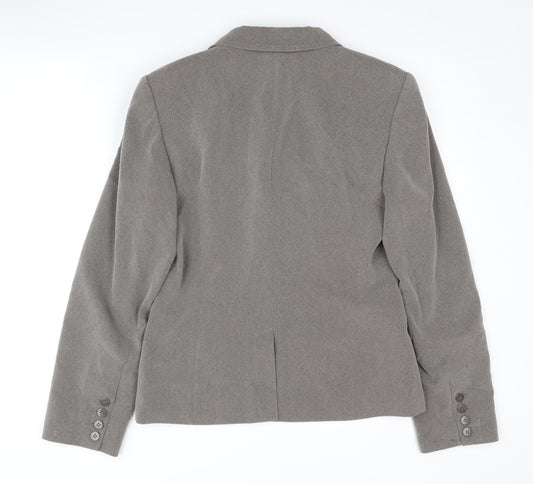 Next Women's Grey Blazer UK 12 Classic Workwear