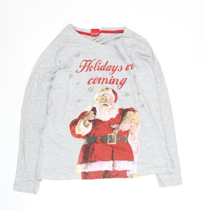 Coca-Cola Women's Grey Christmas Nightshirt Size 12-14