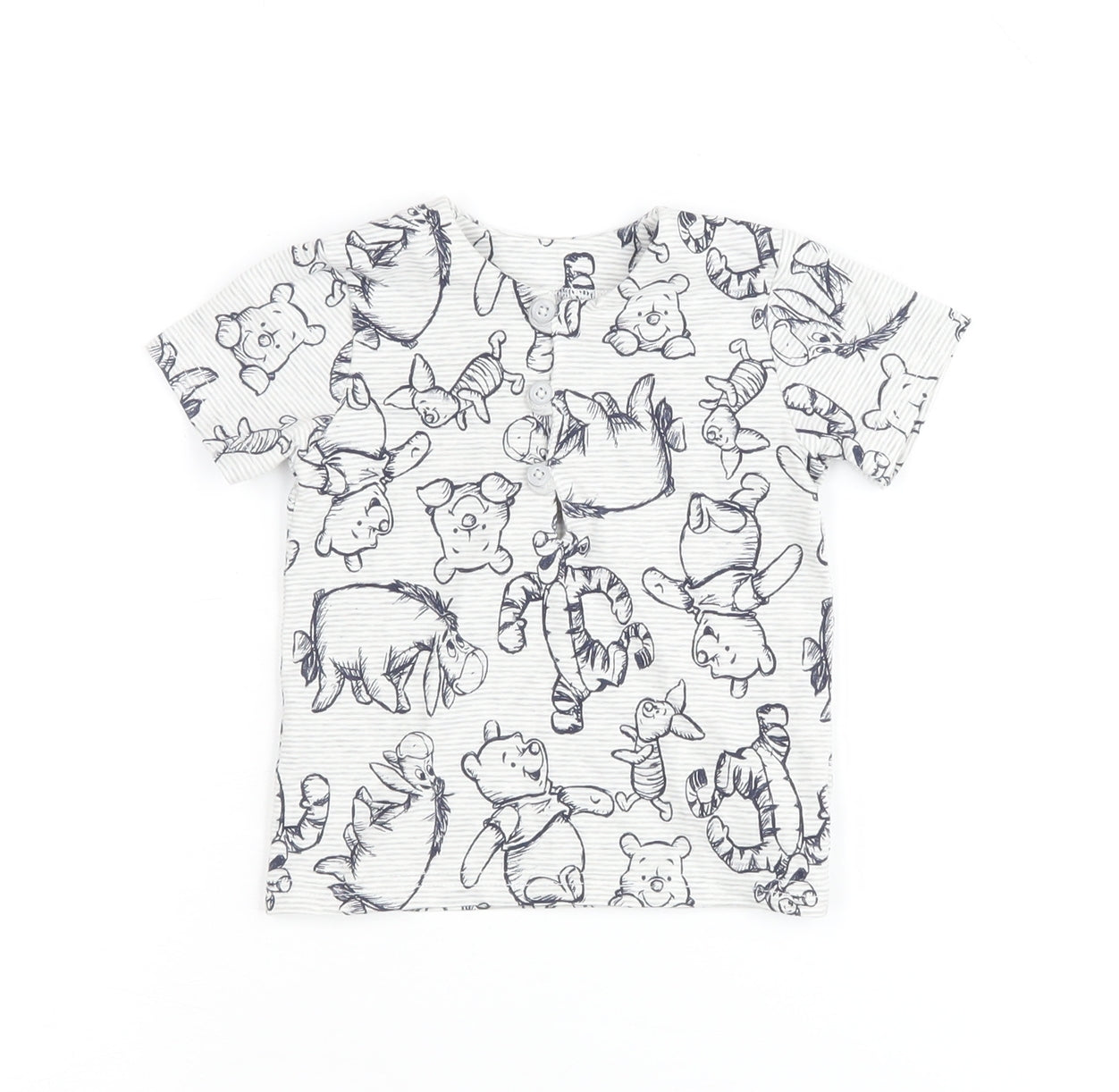 Disney Baby Unisex T-Shirt 3-6 Months White Cartoon
