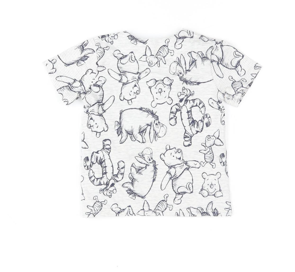 Disney Baby Unisex T-Shirt 3-6 Months White Cartoon