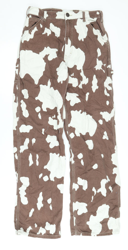 BDG Women’s Brown Camouflage Straight Jeans Size 26