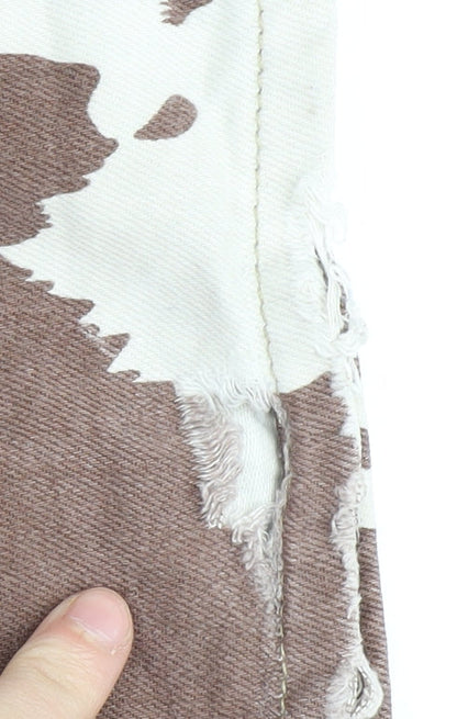 BDG Women’s Brown Camouflage Straight Jeans Size 26