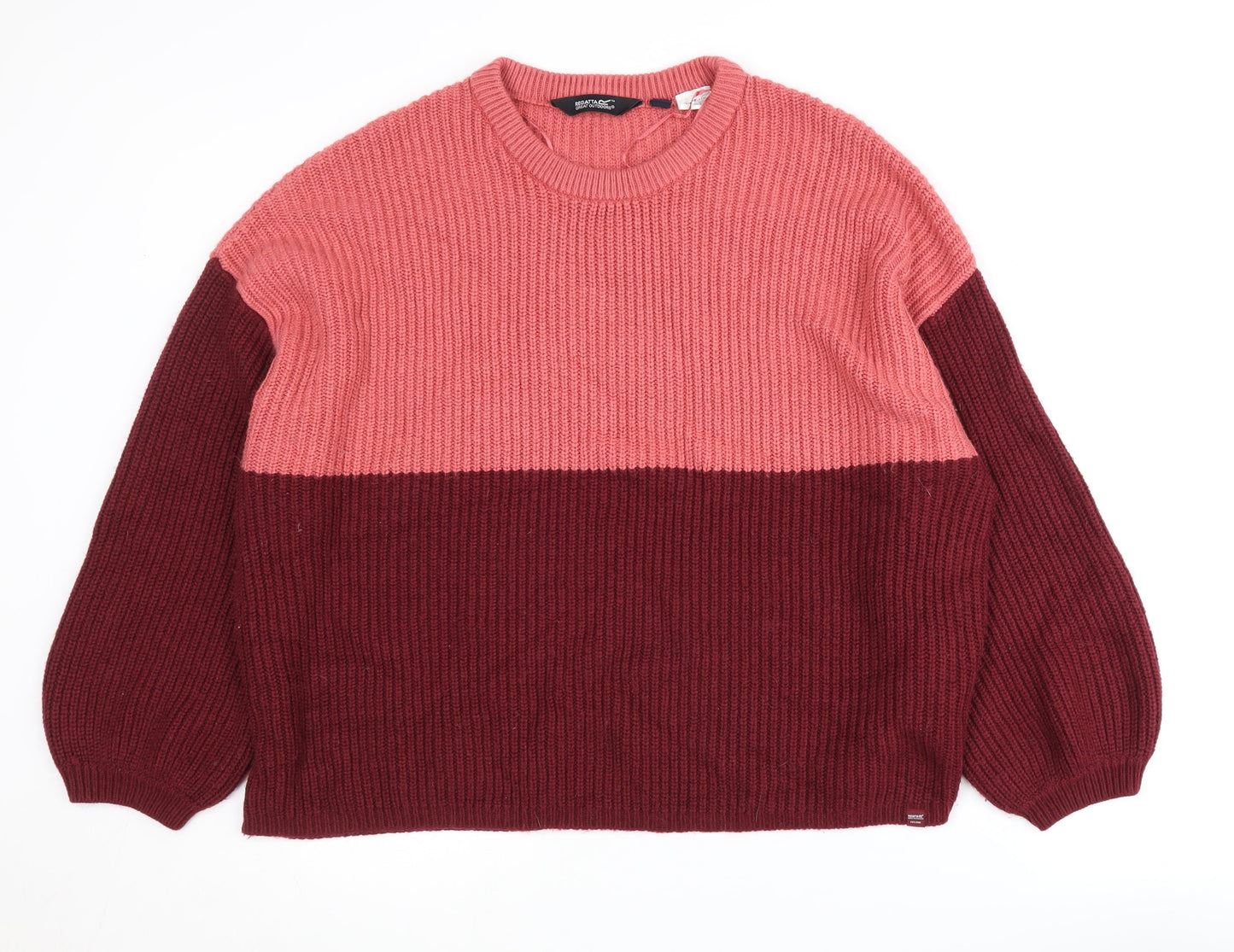 Regatta Women's Pink Chunky Knit Jumper Size 14