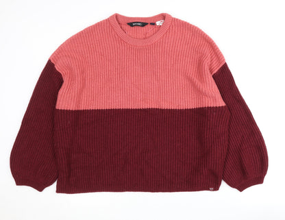 Regatta Women's Pink Chunky Knit Jumper Size 14