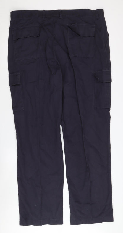 Mens UK Size 42T Benchmark  Cargo Black Trousers