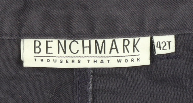 Mens UK Size 42T Benchmark  Cargo Black Trousers