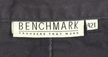 Mens UK Size 42T Benchmark  Cargo Black Trousers