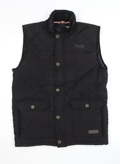 Mens UK Size M Regatta Black Quilted Coat