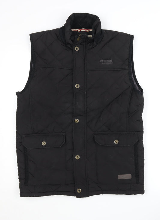 Mens UK Size M Regatta Black Quilted Coat