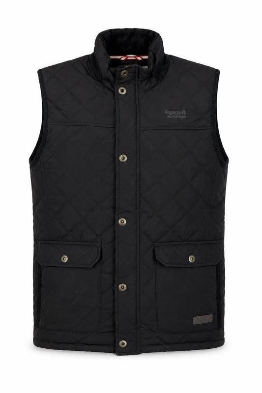 Mens UK Size M Regatta Black Quilted Coat