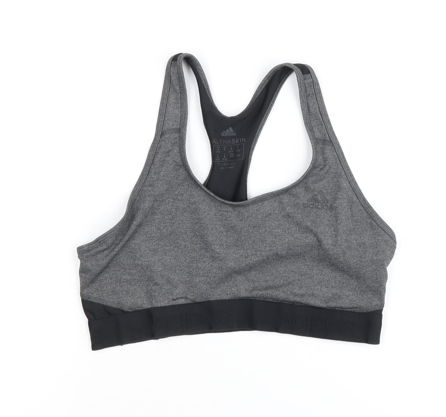 Adidas Women's Grey Alphaskin Medium Active Tank