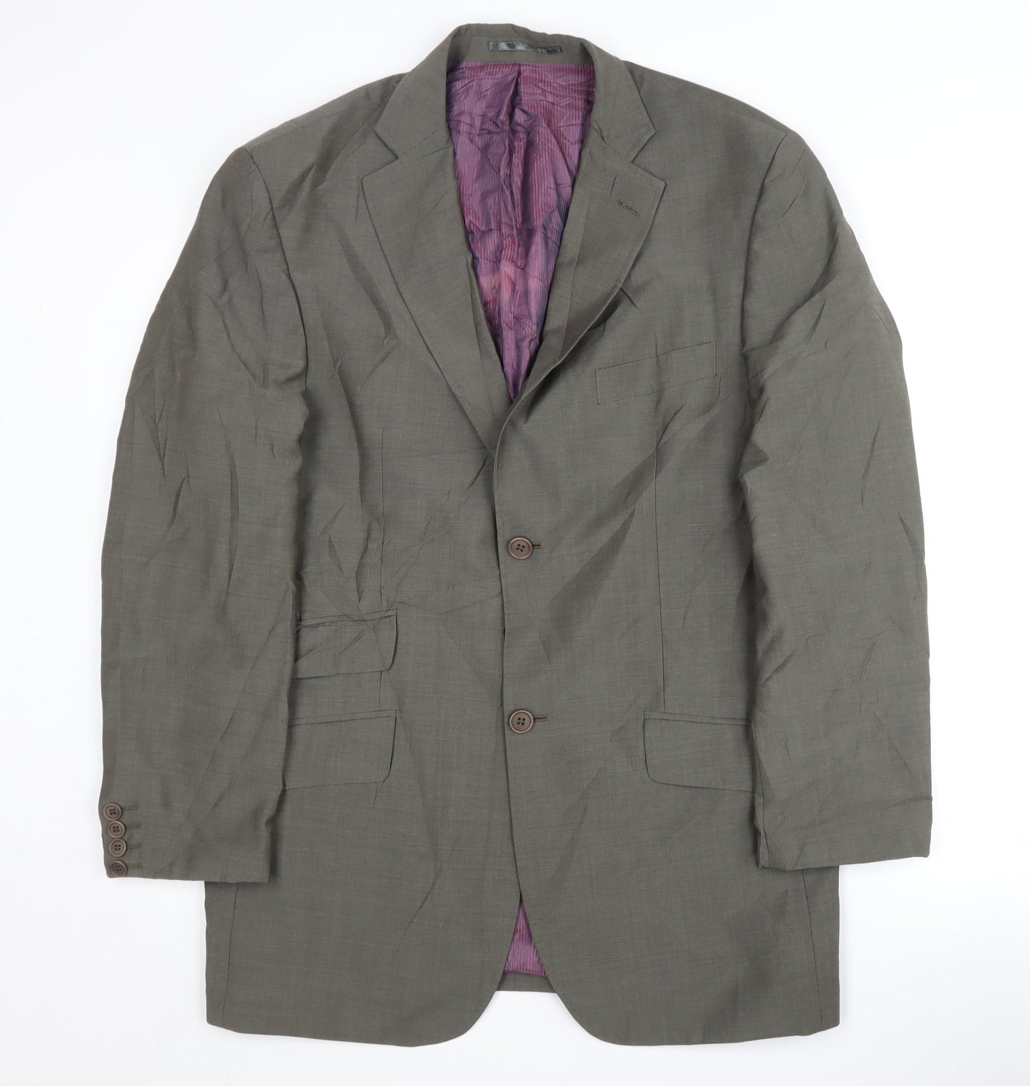 Mens UK Size 40 Ted Baker Regular Grey Suit Jacket