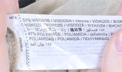 MNG Women's Beige Polka Dot Jumpsuit M