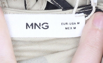 MNG Women's Beige Polka Dot Jumpsuit M