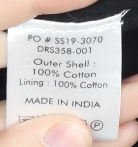 Hush Women's Black Midi Crochet Slip Dress Size 14