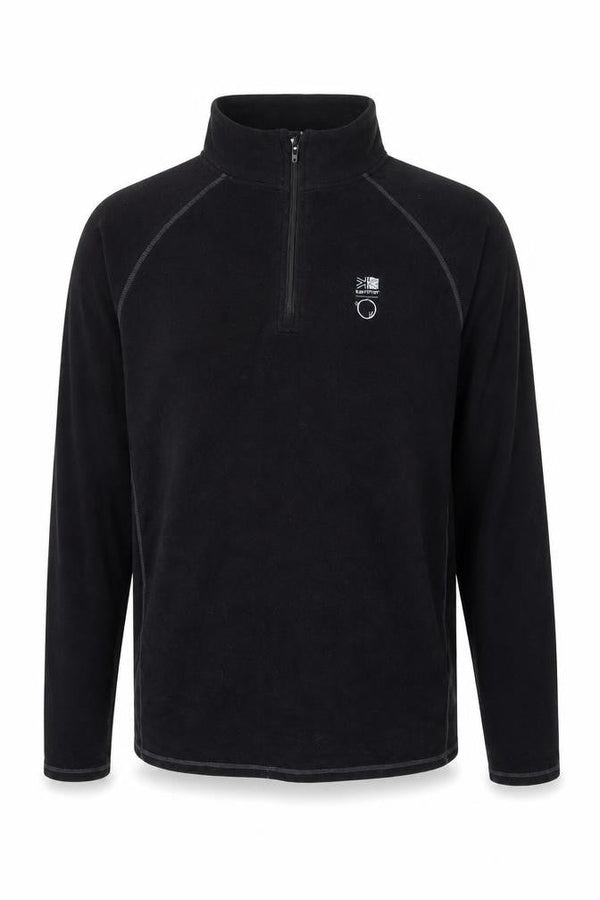 Front view of Karrimor Men's Black Track Jacket L, 1/4 Zip, Activewear