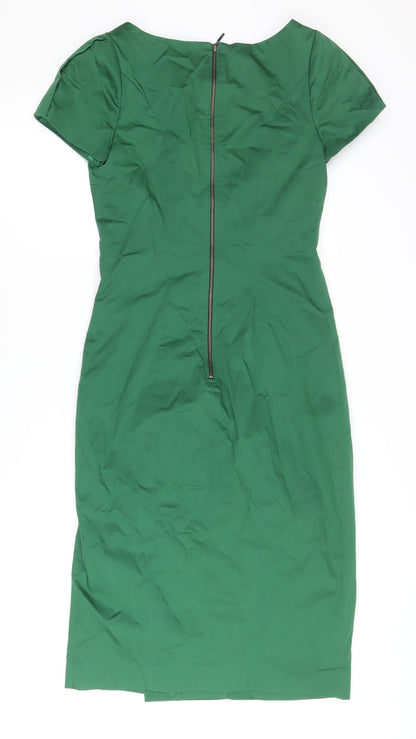 Jasper Conran Women's Green Sheath Dress Size 8
