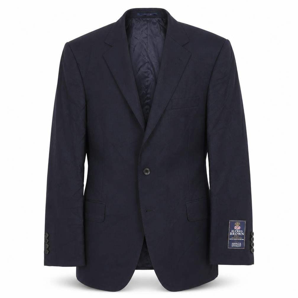 Mens UK Size 40 Marks and Spencer Regular Blue Suit Jacket