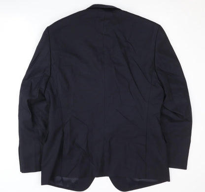 Mens UK Size 40 Marks and Spencer Regular Blue Suit Jacket