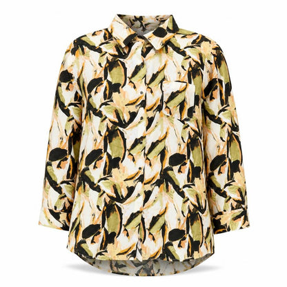 Country Casuals Women's Multicoloured Abstract Button-Up Shirt, Size 18