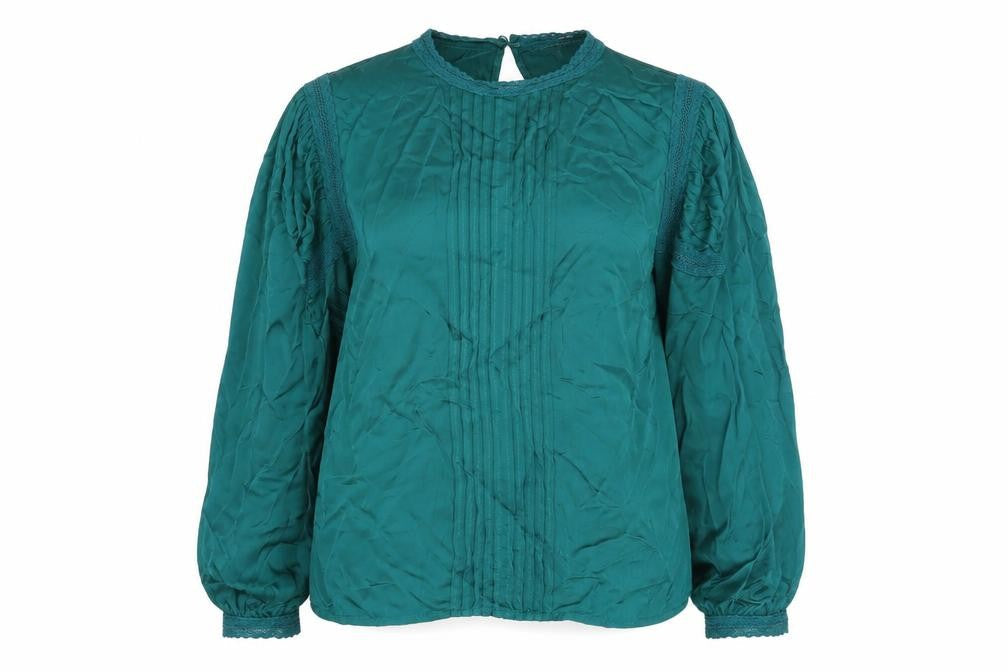 Womens UK Size 12 Oliver Bonas Green Basic Blouse