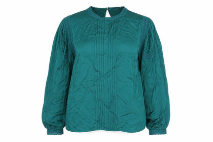Womens UK Size 12 Oliver Bonas Green Basic Blouse