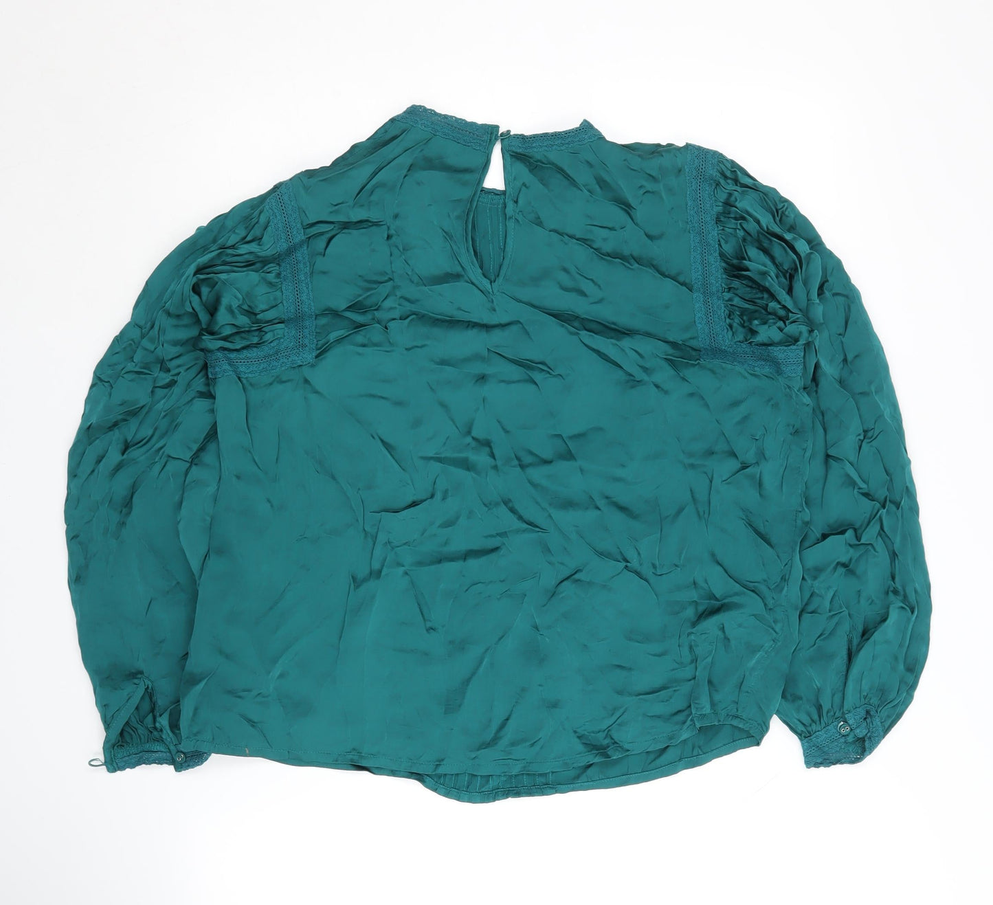 Womens UK Size 12 Oliver Bonas Green Basic Blouse