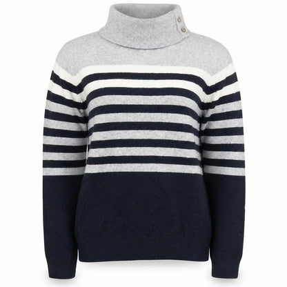 Country Casuals Women's Multicoloured Striped Pullover Jumper L