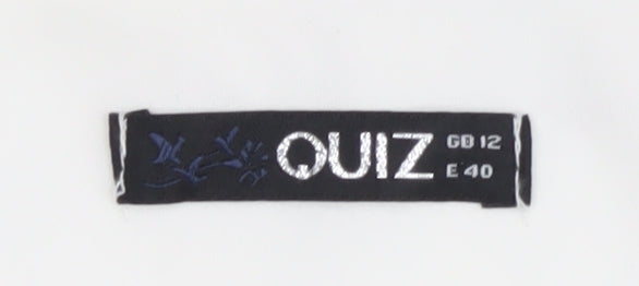 Quiz Women's Ivory Off Shoulder Bodysuit Size 12