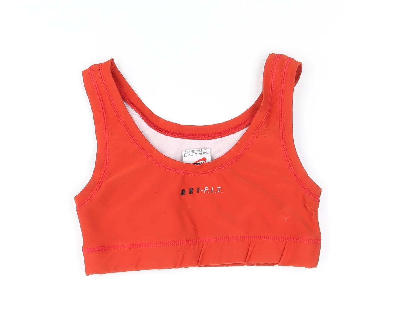 Nike Women's Red Sports Bra M - Comfy Gym Essential