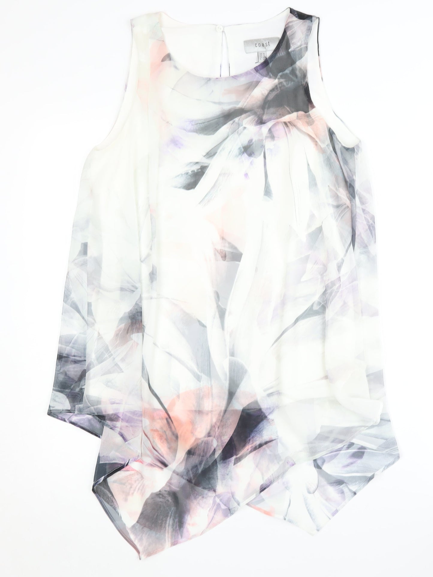 Coast Women's Ivory Tunic Blouse, Size 10