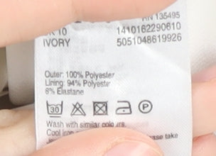 Coast Women's Ivory Tunic Blouse, Size 10